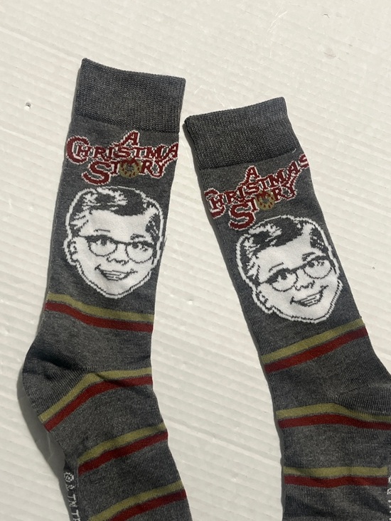 A Christmas Story Other - Gray 'A Christmas Story' Crew Socks - Novelty Men's Socks